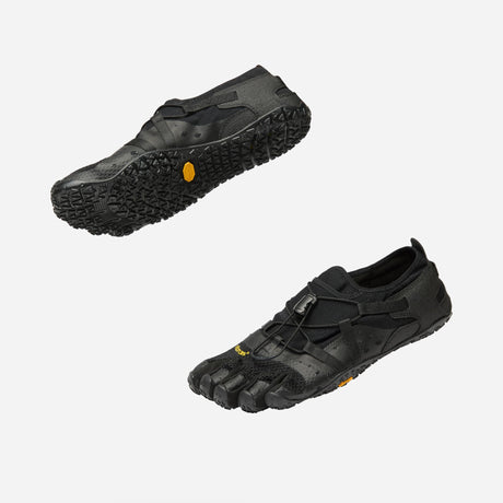 Pair of women's black Vibram Spidrwalk toe shoes