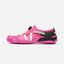 Side view of women's pink Vibram Spidrwalk toe shoe