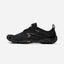 Side view of men's black Vibram V-Run toe shoe