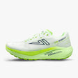 Side view of white/lime VJ Shoes FZN Aerofly road-to-trail running shoe