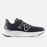 Side view of women's New Balance Fresh Foam X running shoe in phantom black