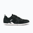 Side view of women's black Xero Shoes Prio Neo sneaker