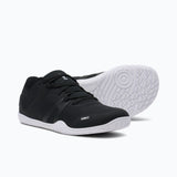 Pair of men's black Xero Shoes 360 Rally court shoes