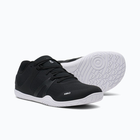 Pair of men's black Xero Shoes 360 Rally court shoes