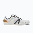 Side view of women's white Xero Shoes 360 Rally court shoe