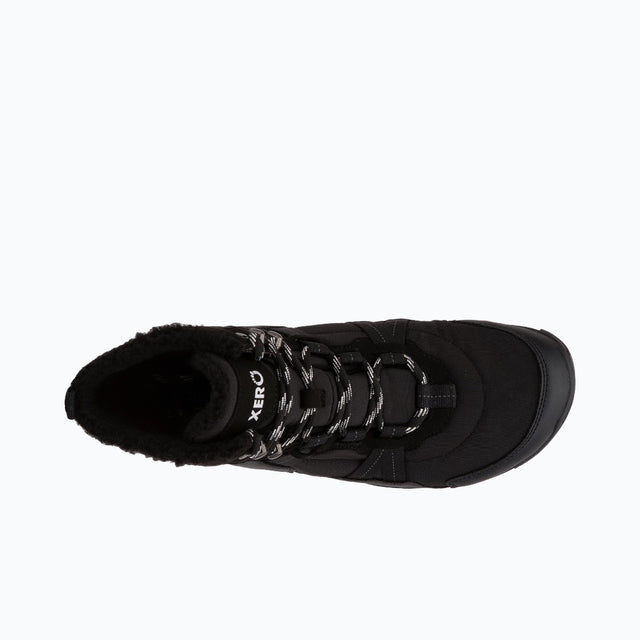 Top view of men's black Xero Shoes Alpine boot