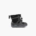 Side view of kids' black Xero Shoes Alpine boot