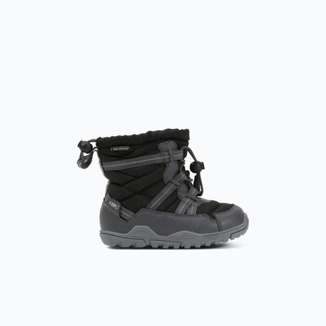 Side view of kids' black Xero Shoes Alpine boot