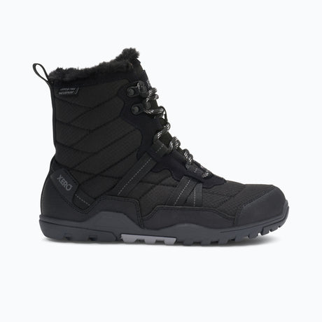 Side view of women's black Xero Shoes Alpine boot