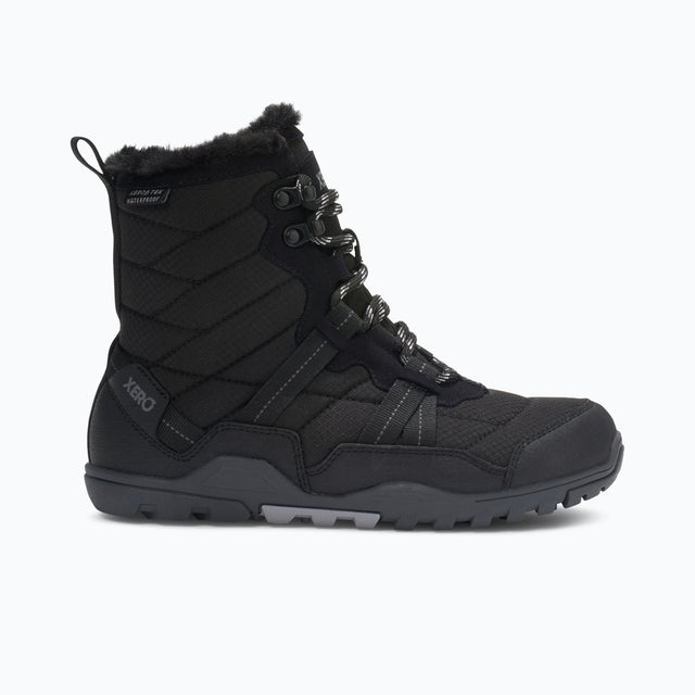 Side view of women's black Xero Shoes Alpine boot