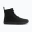 Side view of women's black Xero Shoes Breckenridge lace-up boot