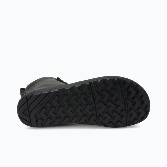 Sole of women's black Xero Shoes Breckenridge lace-up boot