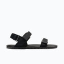 Side view of men's black Xero Shoes D-Trail minimalist sandal