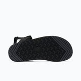 Sole of women's black Xero Shoes D-Trail minimalist sandal