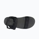 Top view of women's black Xero Shoes D-Trail minimalist sandal