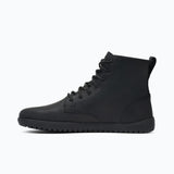 Inner side view of men's black Xero Shoes Denver II lace-up boot