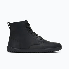 Side view of men's black Xero Shoes Denver II lace-up boot