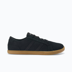 Side view of men's black/gum Xero Shoes Dillon canvas shoe