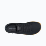 Top view of men's black/gum Xero Shoes Dillon canvas shoe