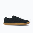 Side view of women's black/gum Xero Shoes Dillon canvas sneaker