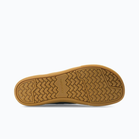Sole of women's black/gum Xero Shoes Dillon canvas sneaker