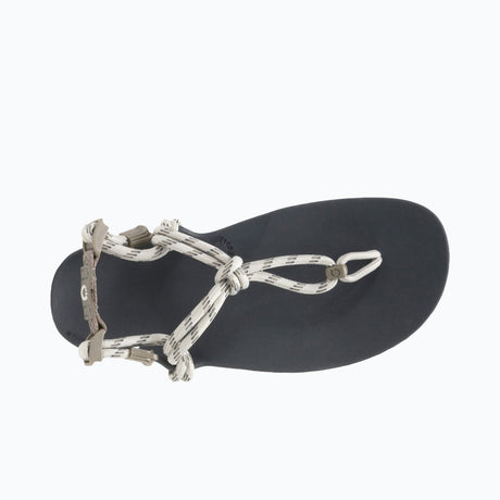 Top view of women's stone coloured Xero Shoes Genesis minimalist sandal