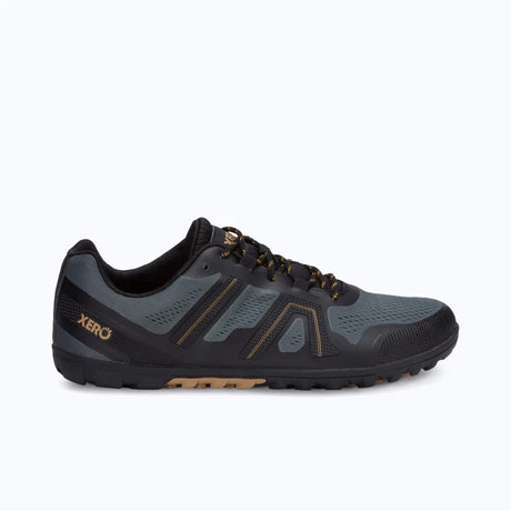 Side view of men's blue/grey Xero Shoes Mesa Trail II shoe