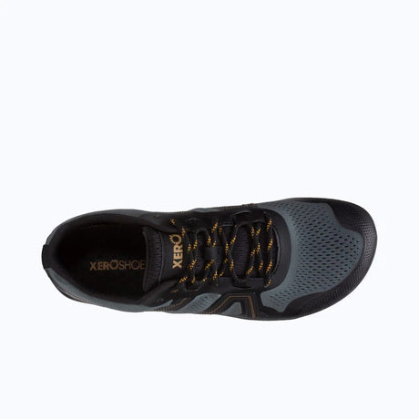 Top view of men's blue/grey Xero Shoes Mesa Trail II shoe