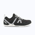 Side view of men's black/white Xero Shoes Prio shoe