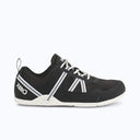 Side view of men's black/white Xero Shoes Prio shoe