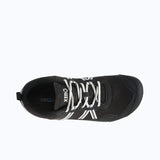 Top view of men's black/white Xero Shoes Prio shoe