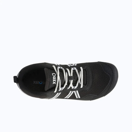 Top view of men's black/white Xero Shoes Prio shoe
