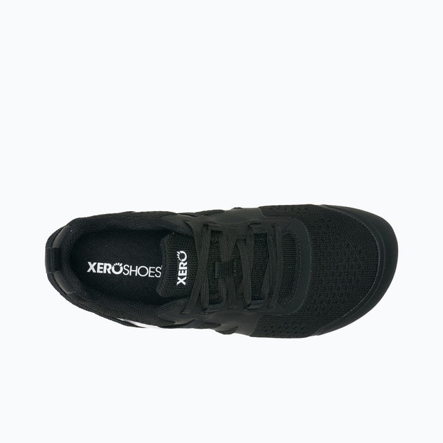 Top view of women's black Xero Shoes Prio Neo sneaker