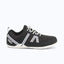 Side view of women's black/white Xero Shoes Prio shoe