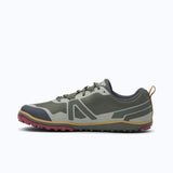 Inner side view of men's green Xero Shoes Scrambler Low shoe