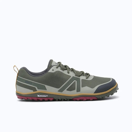 Side view of men's green Xero Shoes Scrambler Low shoe