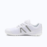 Inner side view of women's white Xero Shoes HFS II shoe