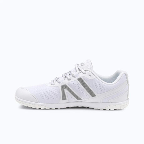 Inner side view of women's white Xero Shoes HFS II shoe