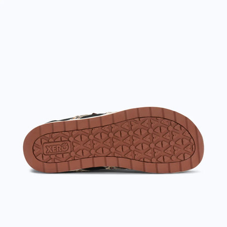 Sole of women's black/leopard print Xero Shoes Wynn sneaker
