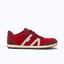 Side view of women's red Xero Shoes Wynn sneaker