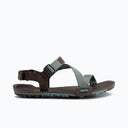Side view of men's brown/green Xero Shoes Z-Trail EV minimalist sandal