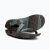 Pair of men's brown/green Xero Shoes Z-Trail EV minimalist sandals