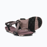 Pair of women's rose Xero Shoes Z-Trail EV minimalist sandals