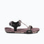 Side view of women's rose Xero Shoes Z-Trail EV minimalist sandal