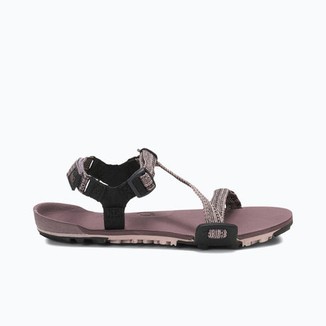 Side view of women's rose Xero Shoes Z-Trail EV minimalist sandal