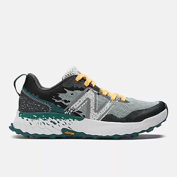 Side view of men's New Balance Hierro v7 running shoe in concrete colour