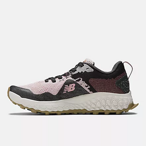 Inner side view of women's New Balance Hierro v7 running shoes in stone pink colour