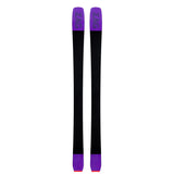 Bottoms view of a pair of purple ZAG UBAC 102 touring skis