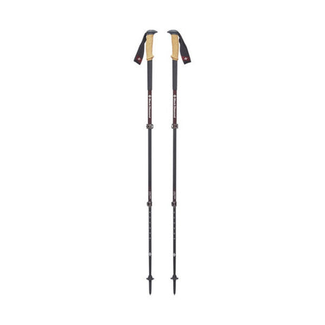 Extended view of Black Diamond alpine cork women's trekking poles