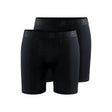 2-pack of men's black CRAFT core dry boxers